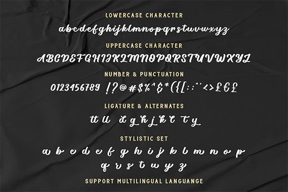 Black Vintage Font Poster 5