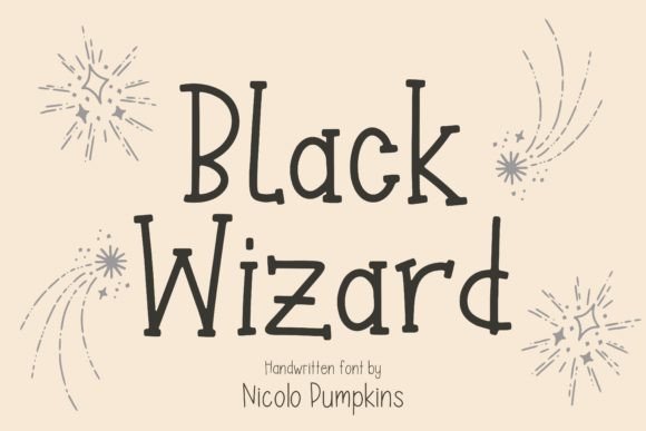 Black Wizard Font Poster 1
