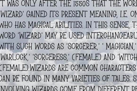 Black Wizard Font Poster 12