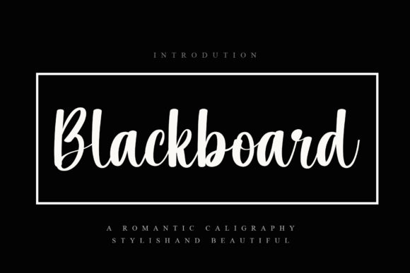 Blackboard Font Poster 1