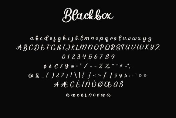 Blackbox Font Poster 7