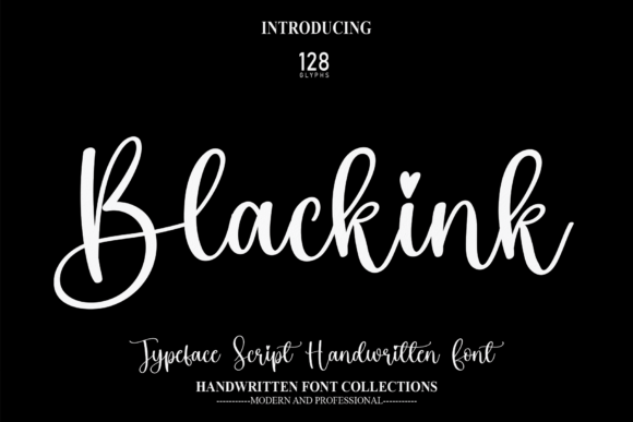 Blackink Font Poster 1