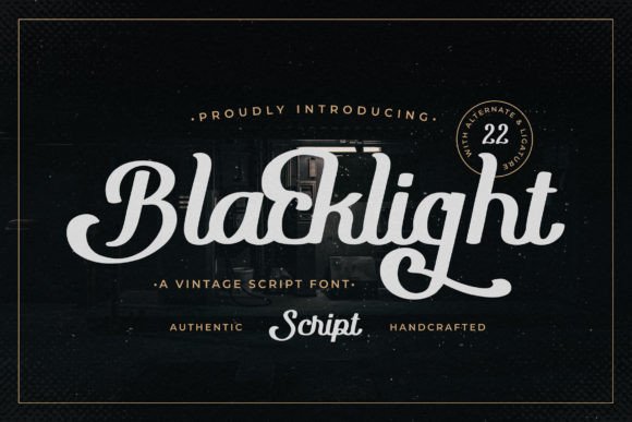 Blacklight Font