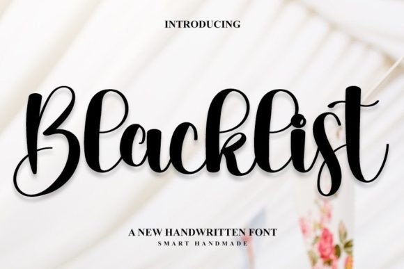 Blacklist Font Poster 1