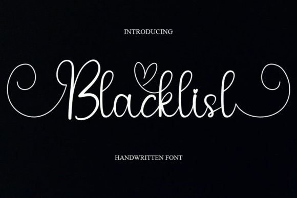 Blacklist Font Poster 1