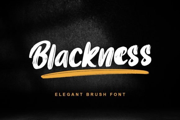 Blackness Font Poster 1