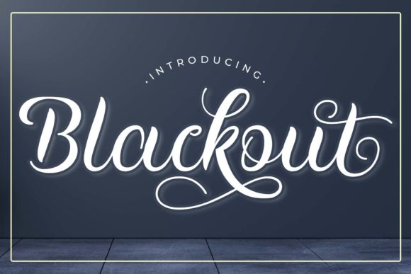 Blackout Font