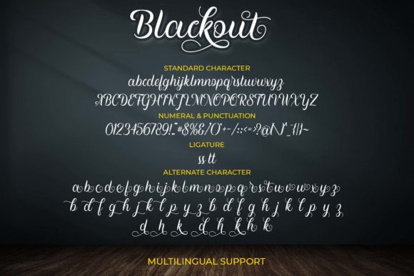Blackout Font Poster 7