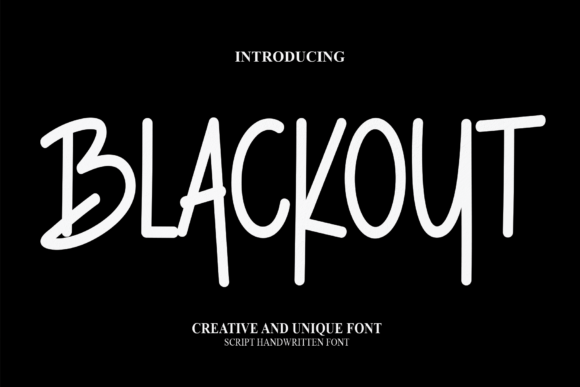 Blackout Font Blackout Font Poster 1