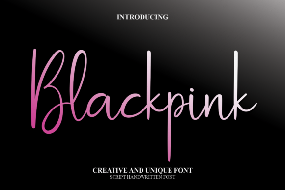 Blackpink Font Poster 1