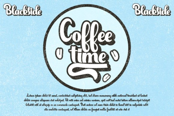 Blackside Font Poster 2