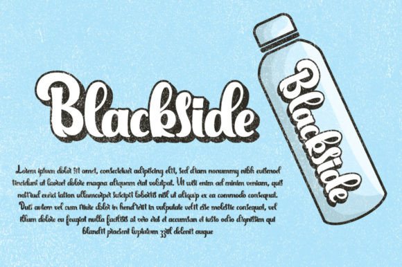 Blackside Font Poster 3