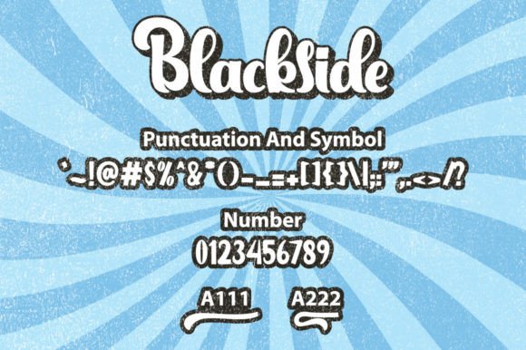 Blackside Font Poster 8