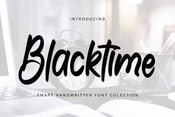 Blacktime Font Poster 1