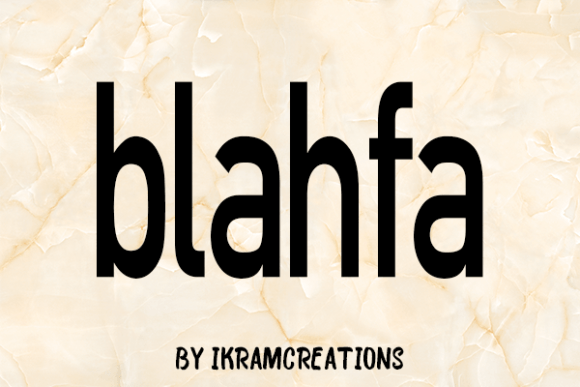 Blahfa Font Poster 2
