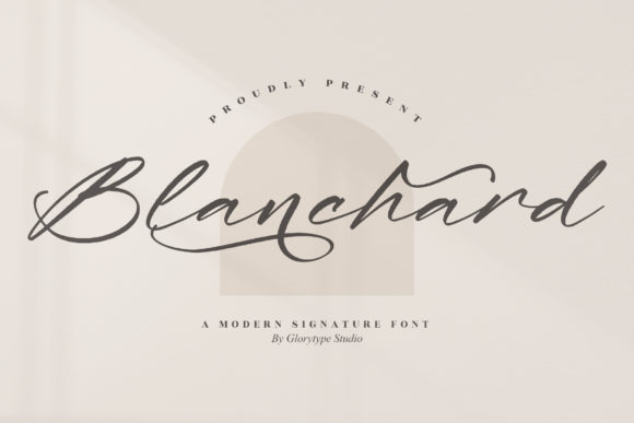 Blanchard Font Poster 1