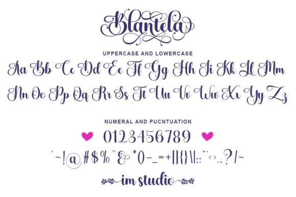 Blantela Font Poster 8
