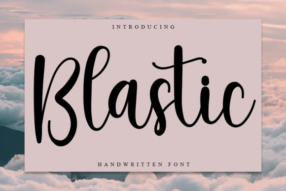 Blastic Font Poster 1