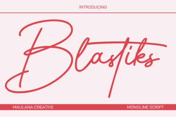 Blastiks Signature Font Poster 1