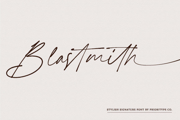 Blastmith Font Poster 1