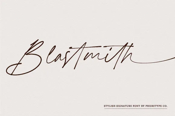 Blastmith Font Poster 1