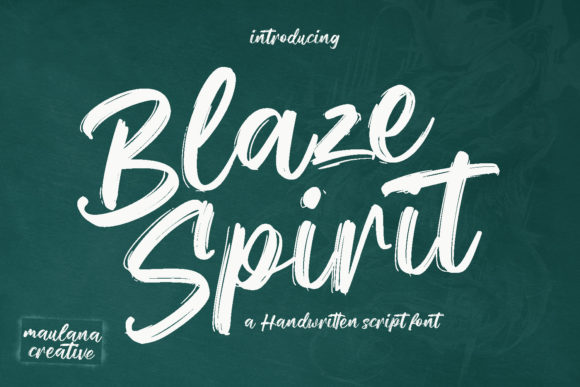 Blaze Spirit Font Poster 1