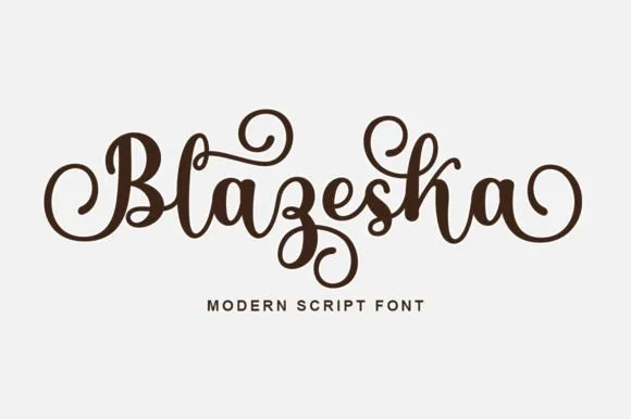 Blazeska Font Blazeska Font Poster 1