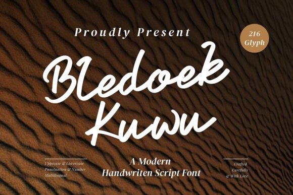 Bledoek Kuwu Font Poster 1