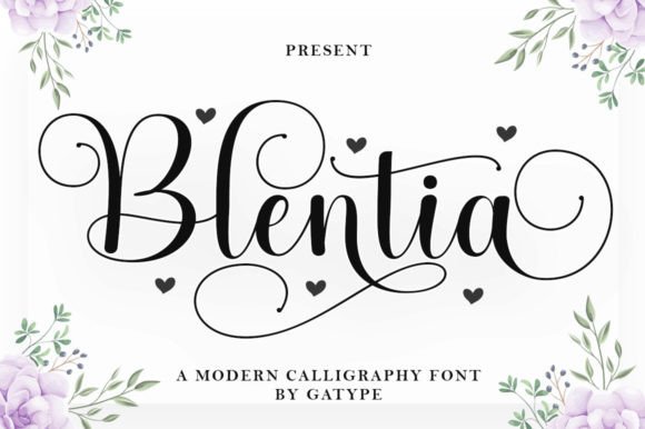 Blentia Font Poster 1