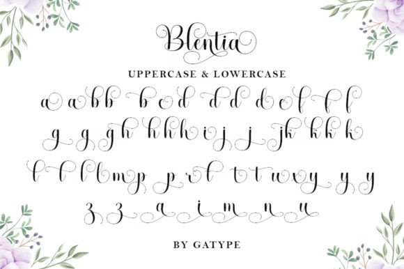 Blentia Font Poster 7