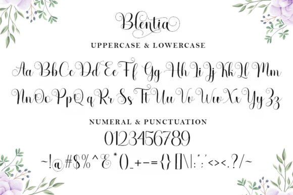 Blentia Font Poster 8