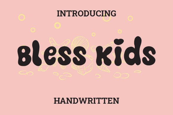 Bless Kids Font Poster 1