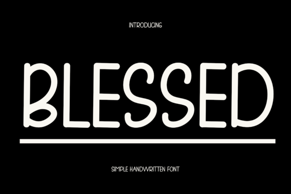 Blessed Font Poster 1