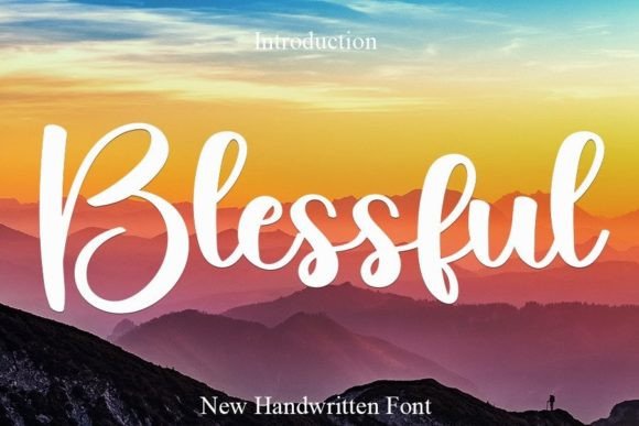 Blessful Font Poster 1