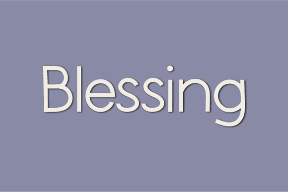 Blessing Font Poster 1