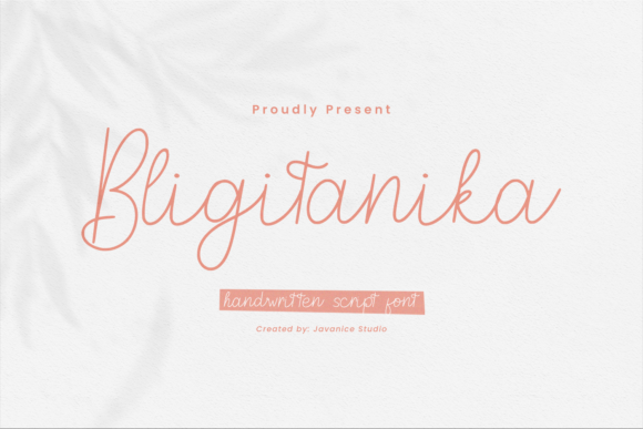 Bligitanika Font Poster 1