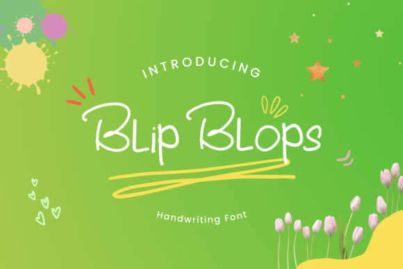 Blip Blops Font Poster 1