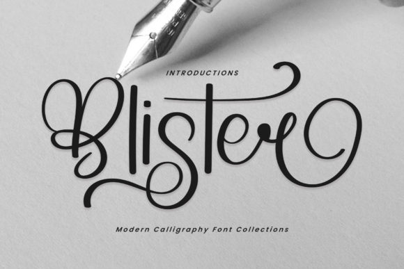 Blister Font Poster 1