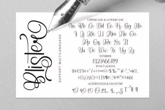 Blister Font Poster 6