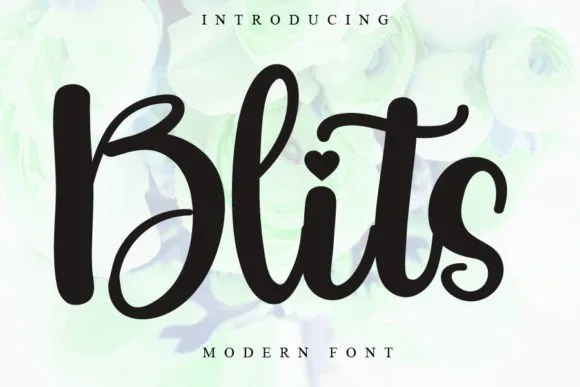 Blits Font Blits Font Poster 1
