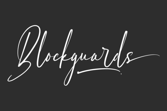 Blockguards Font Poster 1