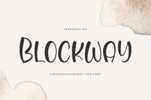 Blockway Font Poster 1