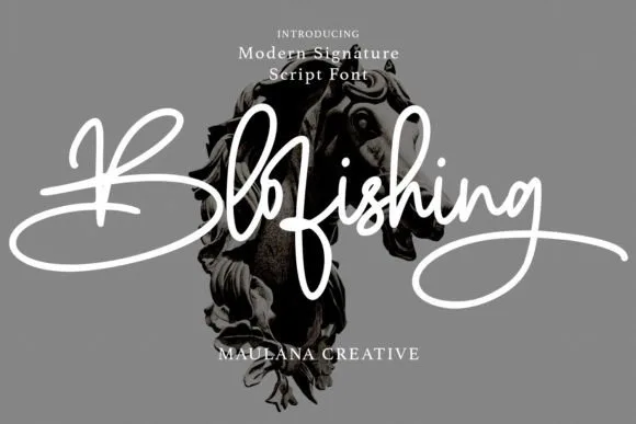 Blofishing Font Blofishing Font Poster 1