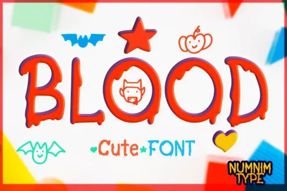 Blood Font Blood Font Poster 1