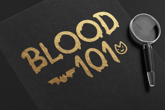 Blood Font Poster 3