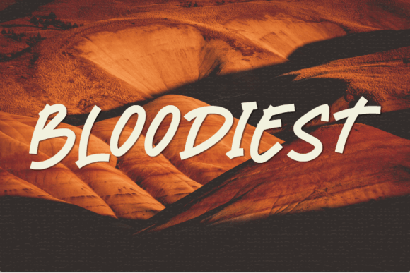 Bloodiest Font Poster 1