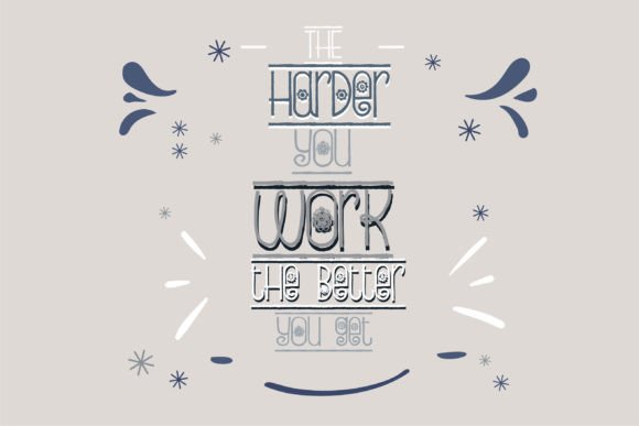 Bloomborder Font Poster 3