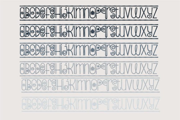 Bloomborder Font Poster 5