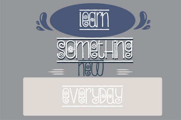Bloomborder Font Poster 6