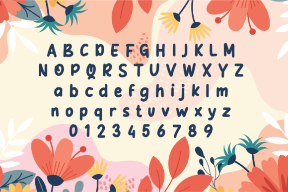 Blooming Font Poster 2